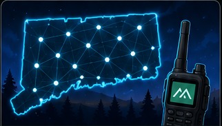 Connecticut Meshtastic network graphic